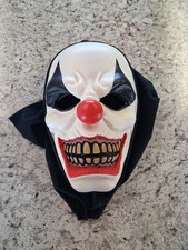 Spirit Halloween Evil Clown Foam Mask Good Condition