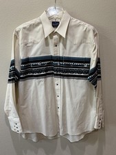 Vtg 70's Wrangler Pearl Snap Western Wear Shirt HTF Very Nice Size XL