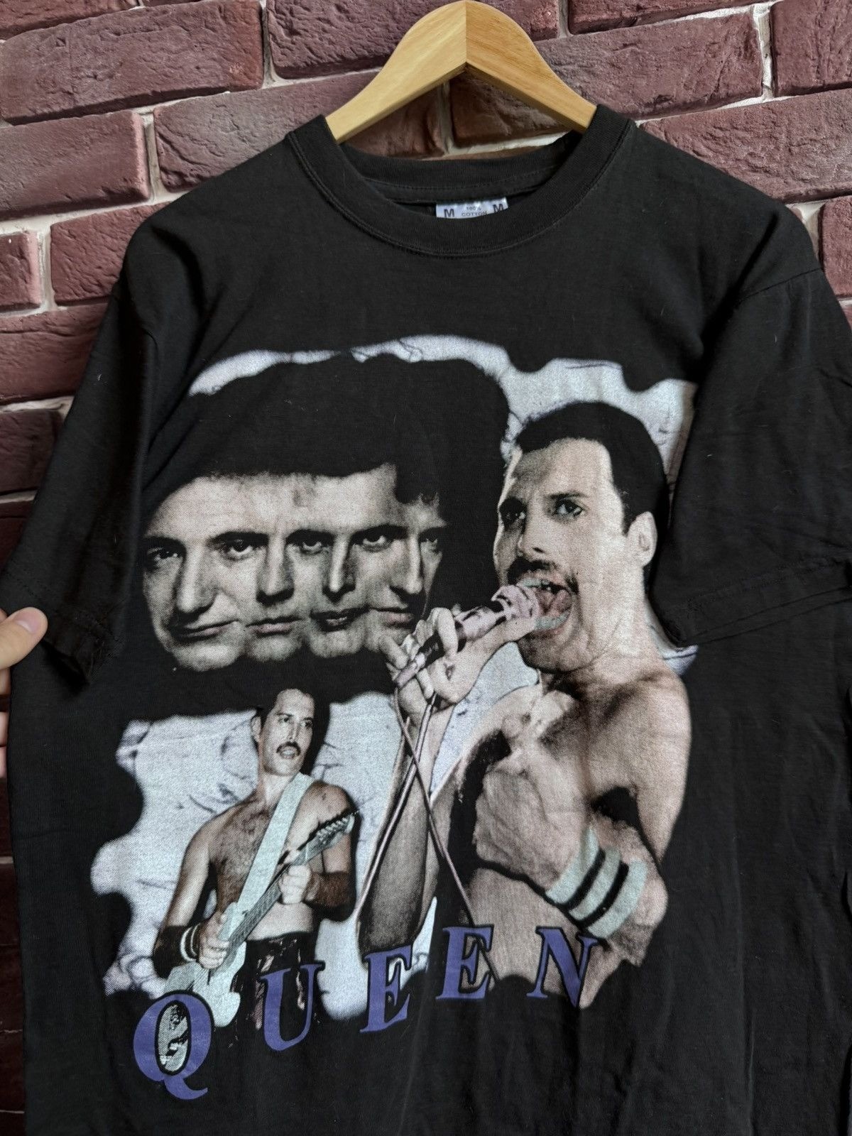 Rare 90s Queen Freddie Mercury Vintage Rock Band Tshirt image 4