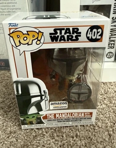 Funko Pop! Vinyl: Star Wars - The Mandalorian with Grogu - Amazon (Exclusive)...