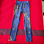 Beautiful Rhinestones Jeans Look Leggings Soft Skinny Stretch — photo 1