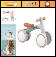 Toddler Balance Bike for 1 Year Old - 4 Wheels First Bike for Boys Girls, Gift
