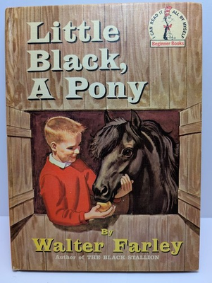 #ad 💥 Vintage quot;Little Black A Ponyquot; Walter Farley Beginner Books HC 1st Book Club $4.99