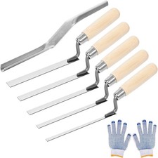 6 Pezzi Utensili da Muratore Resistente Cazzuole Manuali per Edilizia,