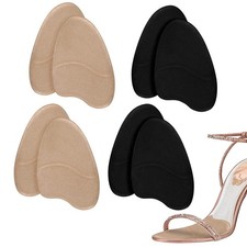 4 Pairs Forefoot Cushion Inserts for Women Shoes, Non-Sliding Insole Pads for...
