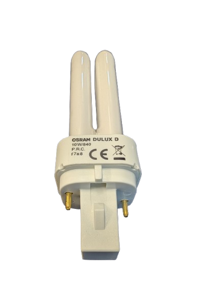 10W  G24d-1 2 pin, Osram Low Energy CFL BLD Double Turn Light Bulb 840 4000K