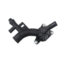 Engine Coolant Thermostat Housing Water Outlet with Sensor Compatible with Ch...