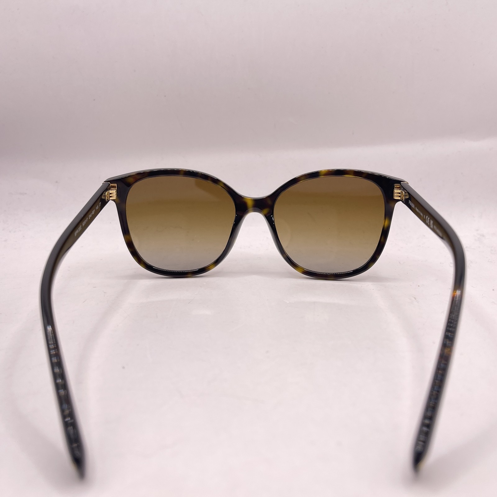 Prada Woomens Large Square Polarized Gradient Sunglasses SPR22Z Havana Pre-Owned thumbnail 9