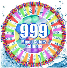 999 PCS Tsarasi   Self-Sealing Water Balloons   Quick Fill, Eco-Friendly Latex