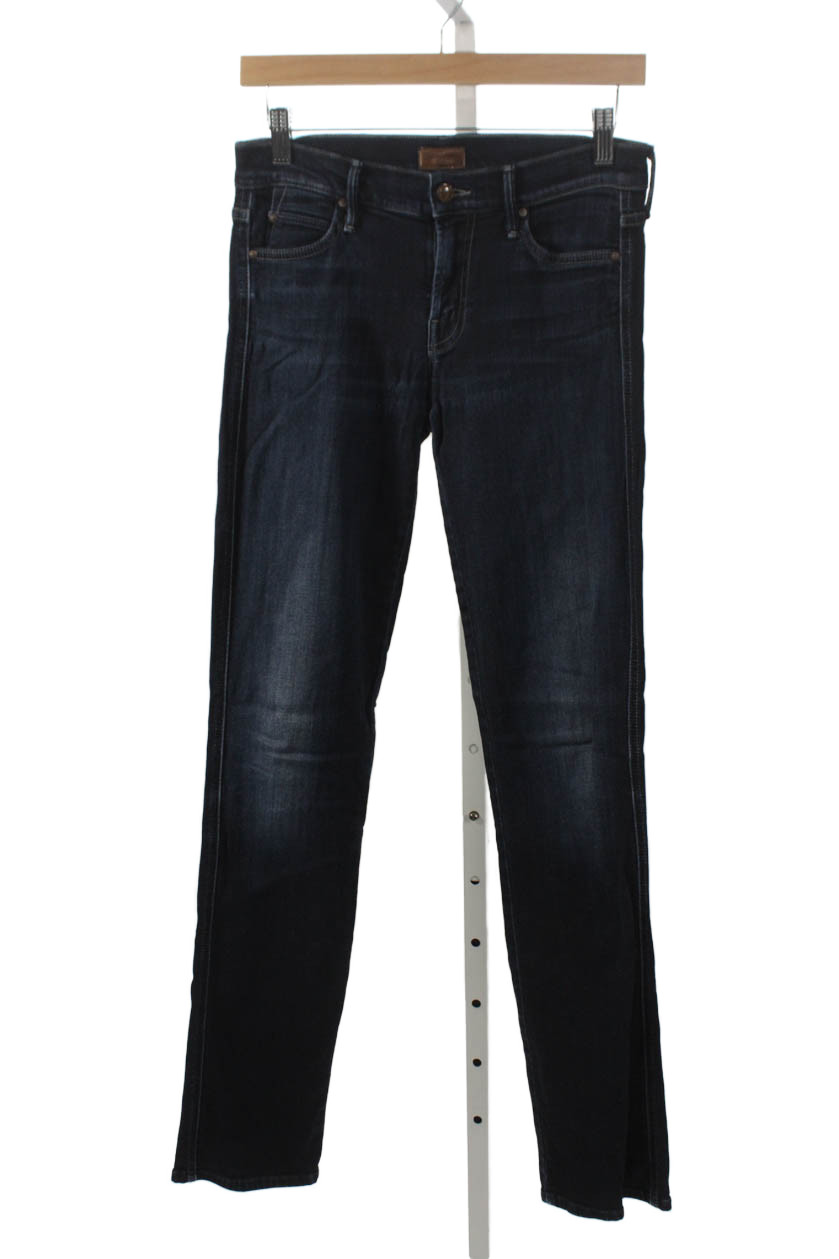 Mother Womens Skinny Jeans Blue Cotton Blend High Rise Size 26Free Shipping in US $100+ Orders | $6.95 Orders Below