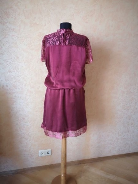 Women Gestuz Dress Red Silk 38