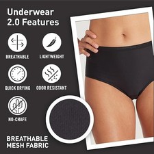 ExOfficio Women's Give-N-Go 2.0 Full Cut Brief - Breathable Durable Easy Care
