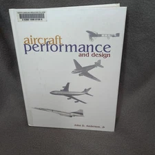 Aircraft Performance and Design John D. Anderson Jr Hardcover Ex-Library Book