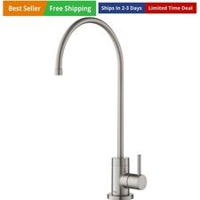 Purita 100% Lead-Free Kitchen Water Filter Faucet in Spot Free Stainless Stee...