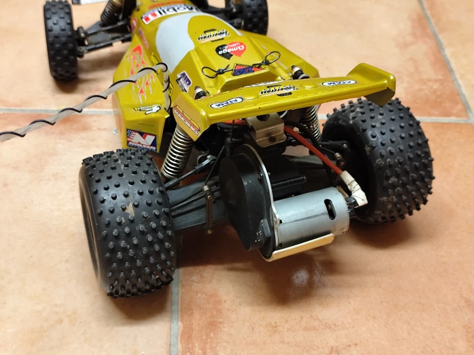 Tamiya RC Buggy Vintage 1:10 RC Car Dragster Stil, mit Fernbedienung Graupner D4 - Bild 2 von 4