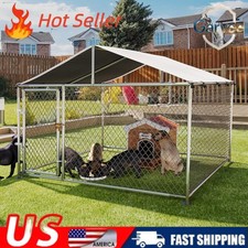 Roof Large Dog Kennel Outdoor Heavy Duty Enclosure Pet Fence