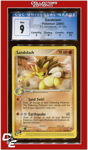 Sandslash graded CGC 9 for sale on eBay