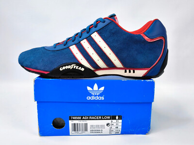 Adidas Adi Racer Low Shoes Size 46 / UK 11 from 2006 Suede Blue 748568