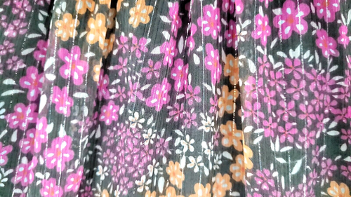 Justice Floral Flowy Peasant Hi Low Skirt Girls Size 8 Elastic Waistband Brown - Picture 4 of 8