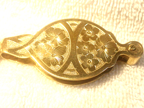 TOLLES VERMEIL MASSGESCHNEIDERTES FLORALES DESIGN LORGNETTE UM 1900! UNIKAT!  - Bild 4 von 6