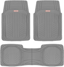 Flextoughxl Floor Mats for Cars Full Set, All-Weather Rubber Automotive Floor Ma