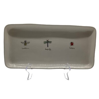 #ad Rae Dunn Icon Bug Collection Serving Tray Home Decor Kitchen Serveware Collectib $15.00