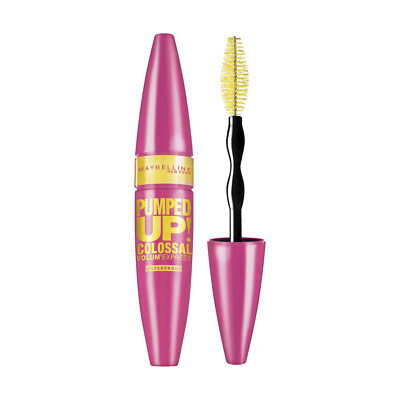 Maybelline Volum' Express Pumped Up! Colossal Mascara, Waterproof Glam Black