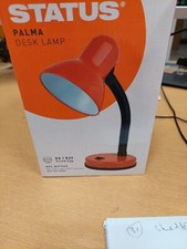 Image of Status Palma Flexible Desk Lamp Light for Study, Office, Bedroom, Red