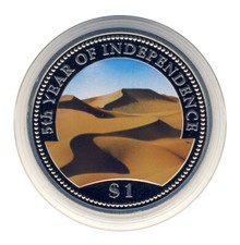 NAMIBIA - 1 Dollar 1998 - SANDD&Uuml;NE - FARBE - ANSEHEN (15835/2212N)