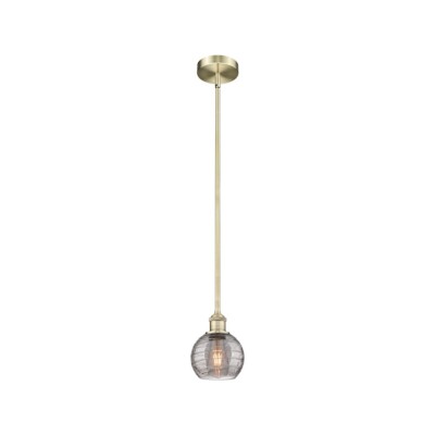 Innovations 616-1S Athens DS 6'' Stem Mini Pendant, AB/SM - 616-1S-AB-G1213-6SM