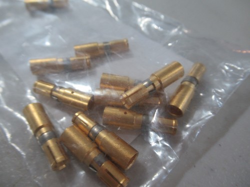12 Pack ITT Cannon DM130341 D-Sub Connector Socket Crimp 8AWG, Gold *NEW* - Picture 3 of 3