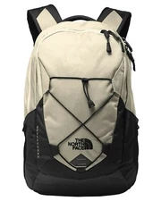 The North Face NF03KX6DW Rainy Day Ivory / Dark Groundwork Backpack.