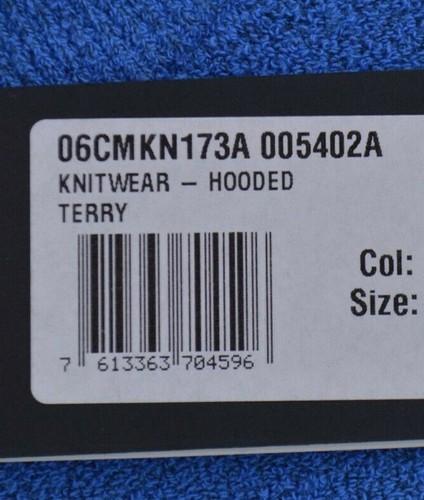 C.P. (CP) Company NWT Knitted 1/2 Zip Terrycloth Sweater Size M 50 in Blue - Picture 7 of 8