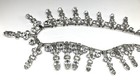 Vintage Signed Kramer Silver Tone Clear  Rhinestone Choker Necklace — photo 5