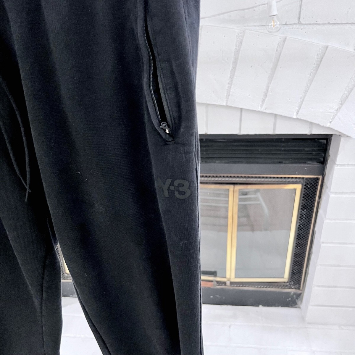 Y-3 Yohji Yamamoto Logo Drawstring Cotton Jogger Pants | eBay