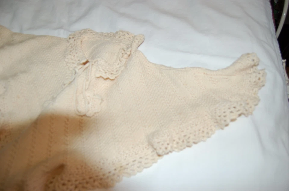 Poncho de alpaca crema crochet capa niñas (4-7 años) Foto 2 de 4