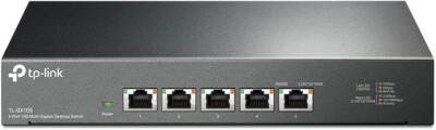 TP-Link 10G Multi-Gigabit Unmanaged Switch TLSX105 Brandneu Fedex