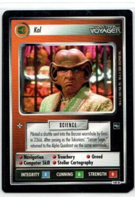 Star Trek CCG Card Voyager Exp - Kol