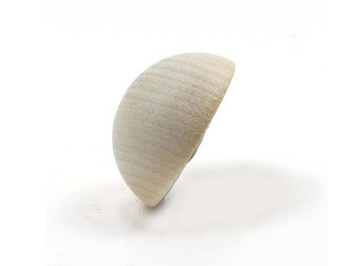 Split Ball - 1-1/2 x 3/4 inch unfinished wood (WW-CPB150) - 第 3/7 張圖片