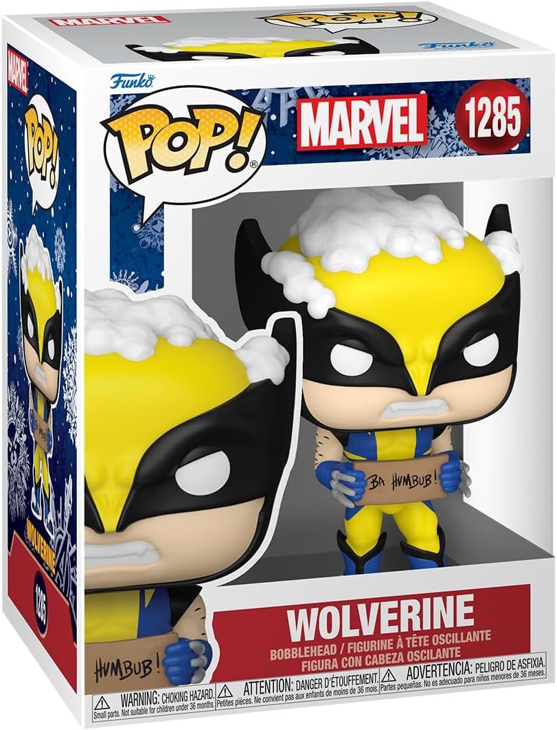Funko POP Marvel Holiday Wolverine With Sign Collectable Vinyl - Main Image