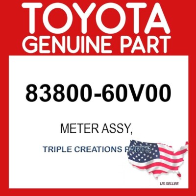 Toyota Genuine 8380060V00 Meter Assy Combination 83800-60V00 Vin