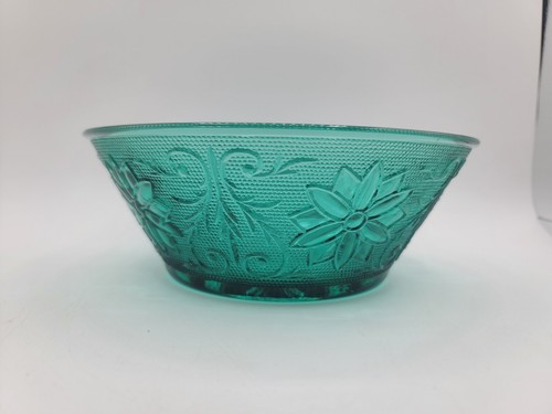 Indiana Glass Serving Bowls Chantilly Green Sandwich 8.5" Vegetable Set of 2 - Picture 10 of 13