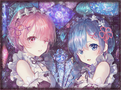 Anime re zero kara hajimeru isekai seikatsu rem girls Playmat Gaming Mat