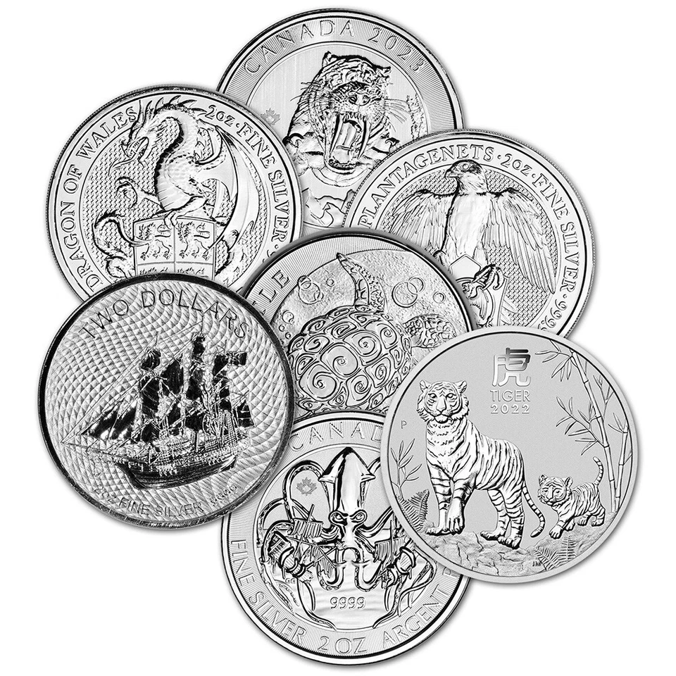 2 oz Silver Coin - Random Sovereign Mint - Secondary Market