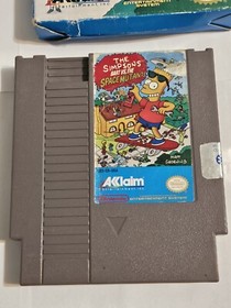 The Simpsons Bart vs. the Space Mutants (Nintendo NES 1991) Complete With Manual