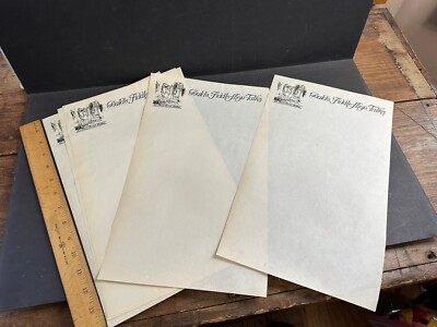 5 Vintage Letterheads, Gould's Fiddle-Shop Talks, Violin Maker, Boston