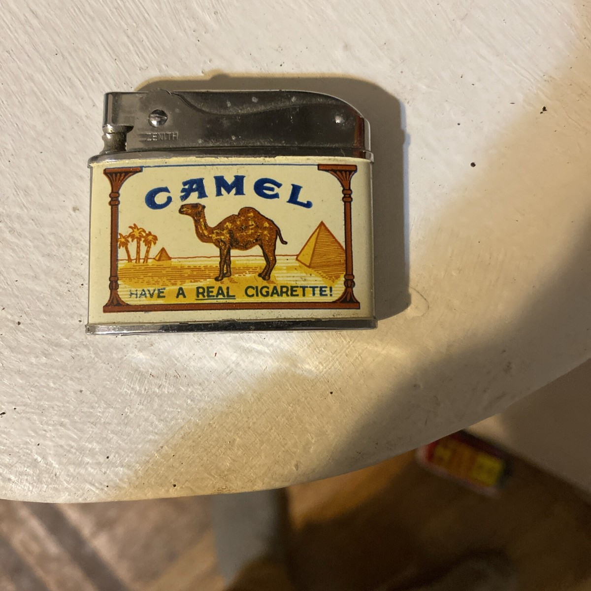 Camel Zippoライター 【非売品】Made in USA Vintage Zippo Camel Cigarettes Chrome Promotional Lighter w
