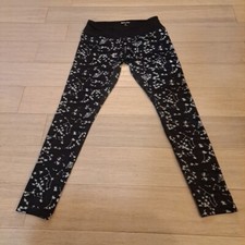 Reflex Constellations Women's M Athleisure Pants Joggers Leggings Black Silver