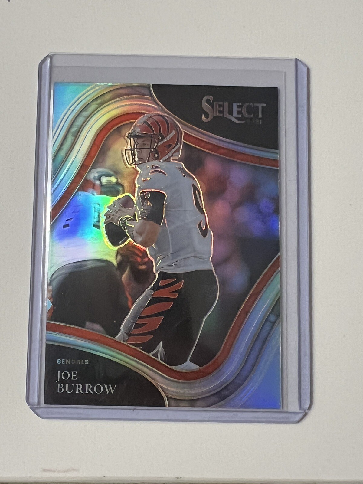 2021 Panini Select Joe Burrow Field Level Silver Prizm Bengals