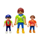 Geobra Playmobil Figures Vintage 90's Lot of 3 Zoo Lady & Kids Girl Asian Boy